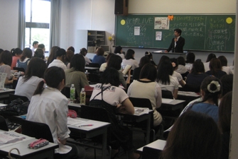 大妻女子大学での講演（就職活動セミナー）