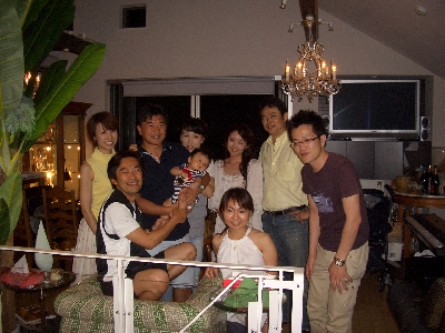 吉田さん自宅でのホームパーティー